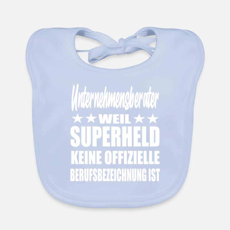 Unternehmensberater Superheld Spruch Baby Bio-Lätzchen