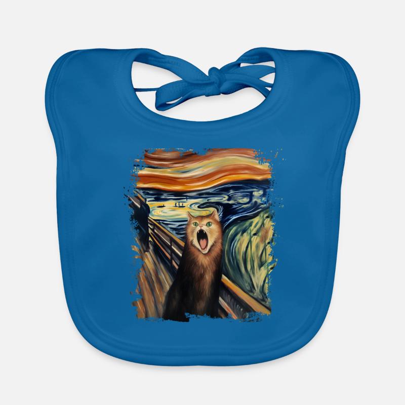 Le Chat Criant Edvard Expressionnisme Munch Bavoir bio Bébé