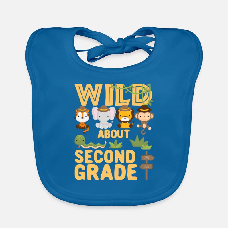 Wild About Second Grade 2nd Back To School Klassen Bavoir bio Bébé