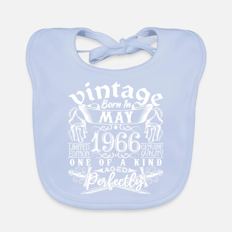 1966 Mai 1966 anniversaire May 1966 Mai Bavoir bio Bébé