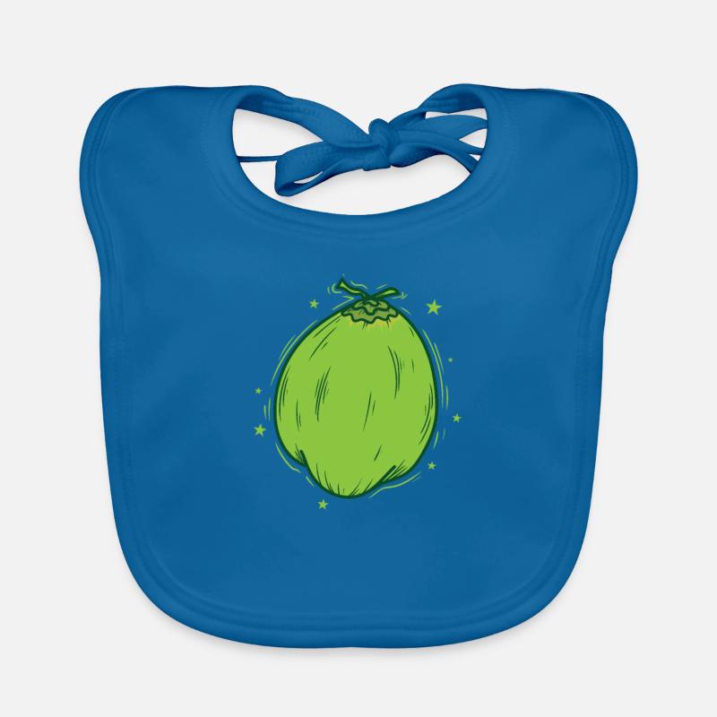 Cocotier Fruit exotique Bavoir bio Bébé