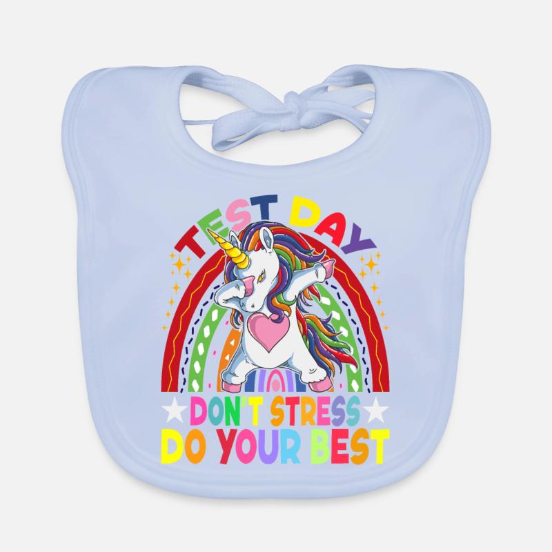 Testing Day Staar Test Day Teacher Student Exam Organic Baby Bibs