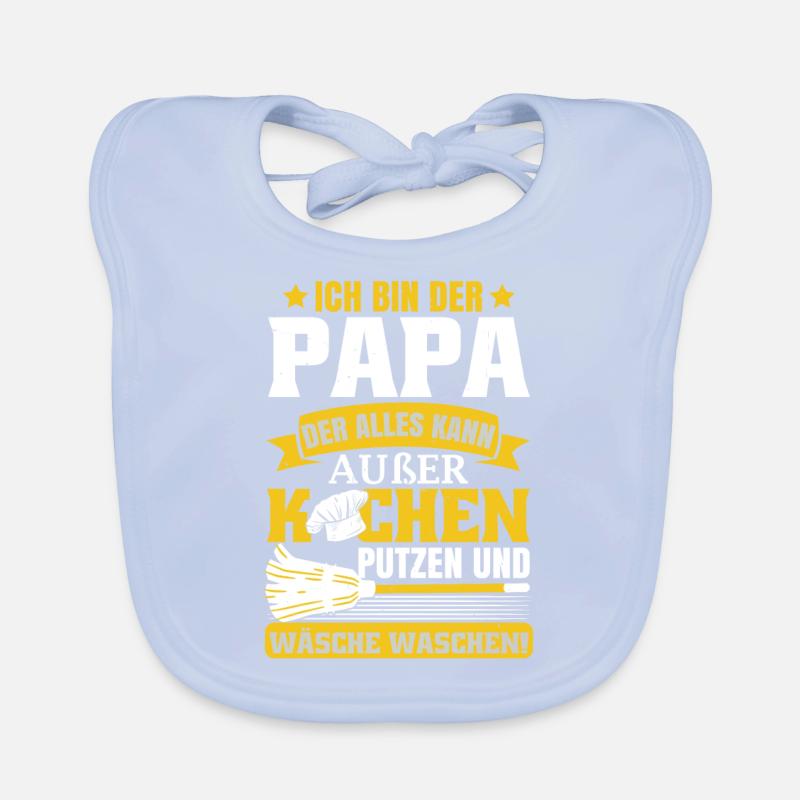 Ich bin der Papa der alles kann Baby Bio-Lätzchen