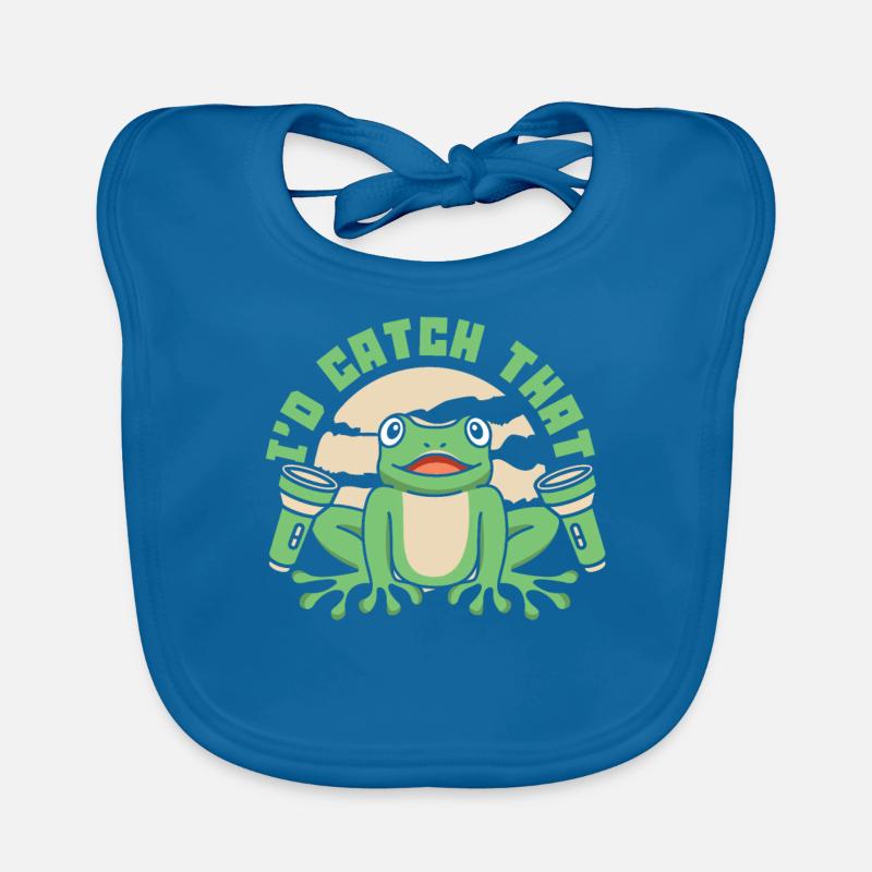 I'd Catch That Tree Frog Toad Tadpole Frog Organic Baby Bibs