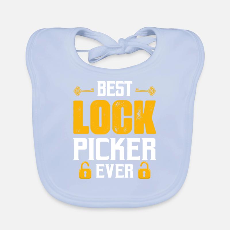 Best Lock Picker Ever Lockpicker Locksmith Organic Baby Bibs