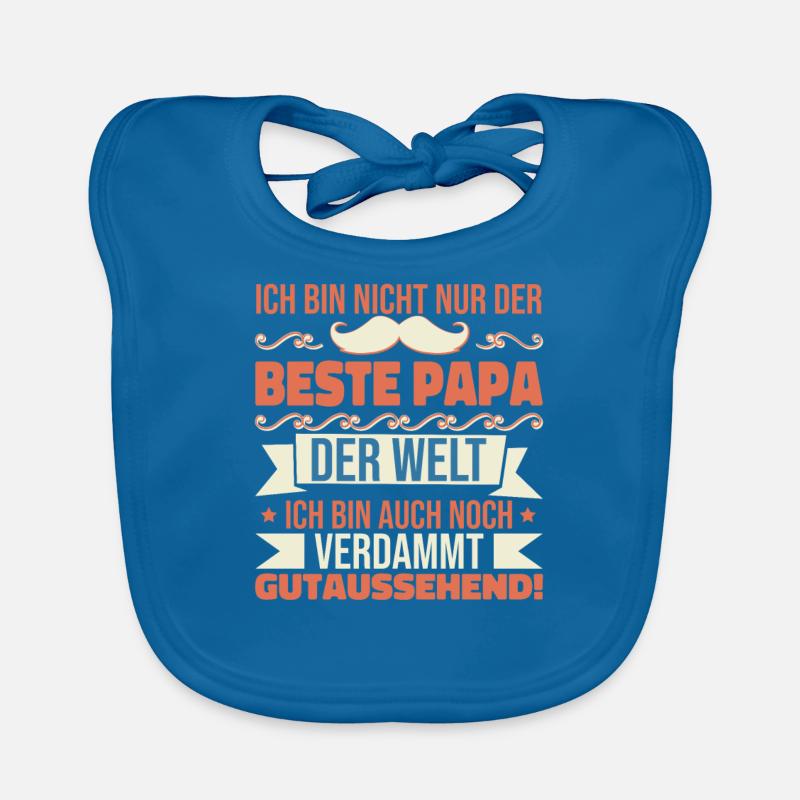Ich bin der beste Papa der Welt Baby Bio-Lätzchen