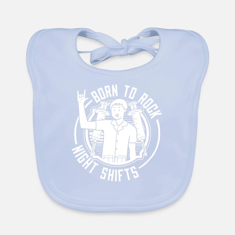 Nurse Night Shift Organic Baby Bibs