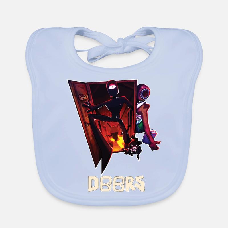 Doors Roblox - Jeu d’horreur à cache-cache Bavoir bio Bébé