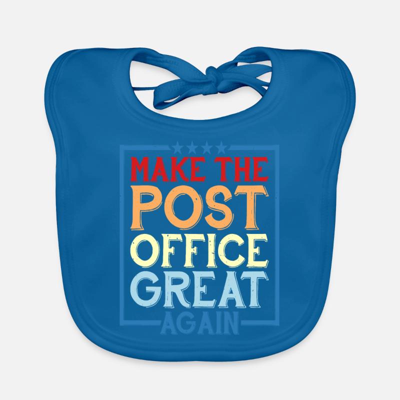 Make The Post Office Great Again Organic Baby Bibs