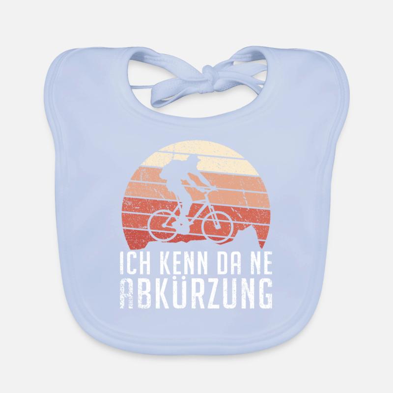 Ich kenn da eine Abkürzung - Radfahrer Baby Bio-Lätzchen