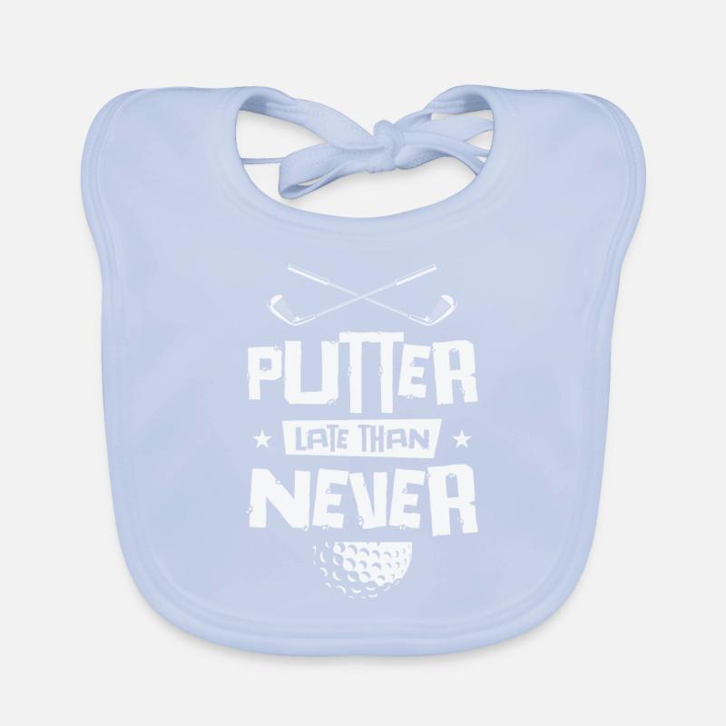 Golfspieler Golfplatz Golfer Baby Bio-Lätzchen