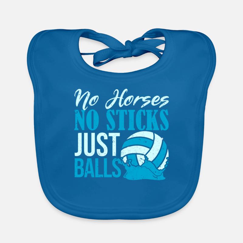 Pas de chevaux, pas de bâtons, juste des balles plus drôles Bavoir bio Bébé