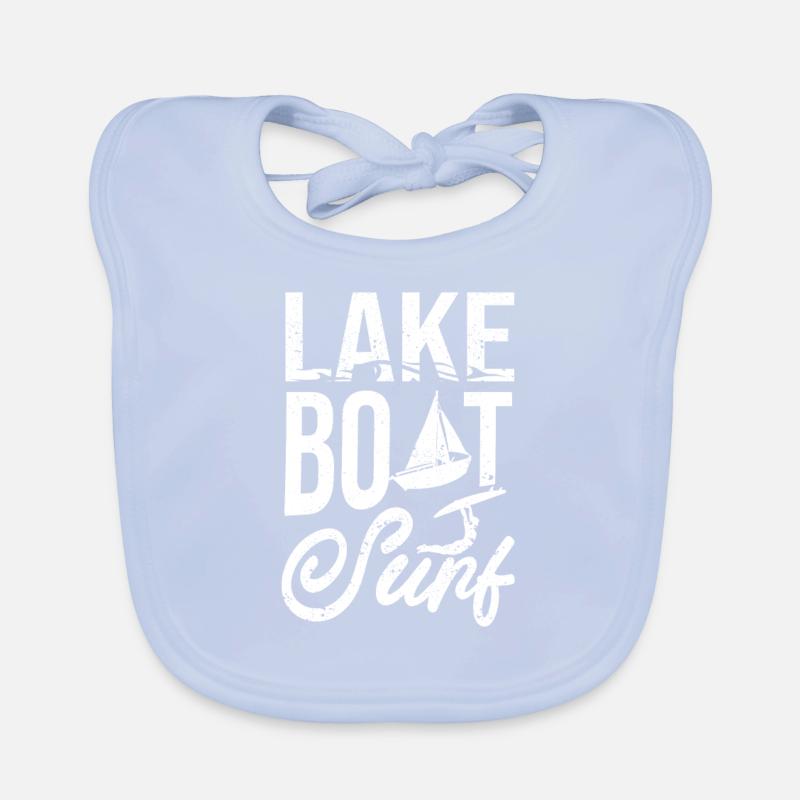 See Boot Surf Lustig Wakesurf Wake Board Surfen Baby Bio-Lätzchen