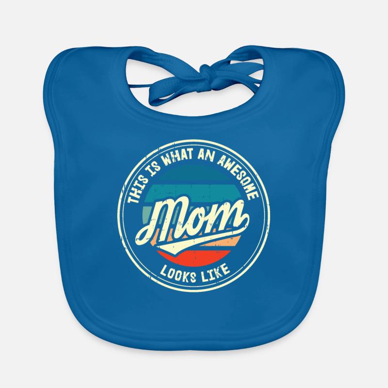 Muttertag Mutter Mummy Erster Retro Geschenk Baby Bio-Lätzchen