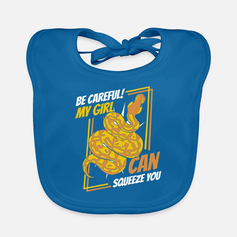 Ma fille peut vous presser Python Snake Banana Bavoir bio Bébé