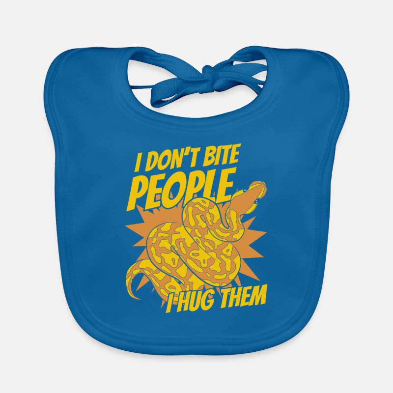 I Don't Bite People I Hug Them Python Banana Ball Baby Bio-Lätzchen