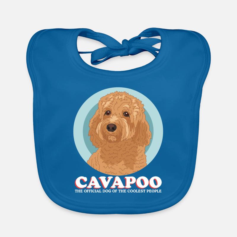 Cavapoo Cavoodle Hund Hundebesitzer Geschenk Baby Bio-Lätzchen