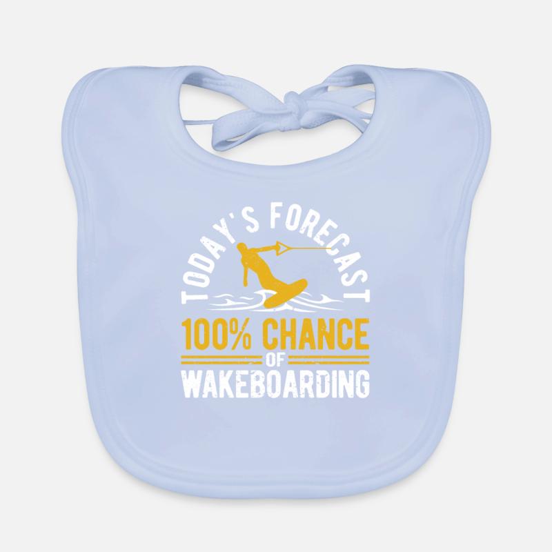 Heutige Vorhersage 100% Chance auf Wakeboarding Baby Bio-Lätzchen