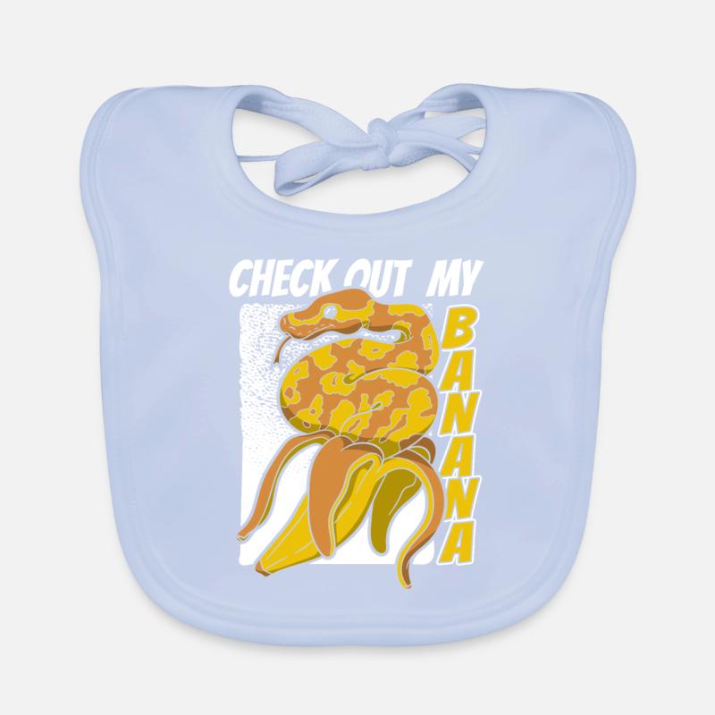 Check Out My Banana Python Schlange Banana Ball Baby Bio-Lätzchen