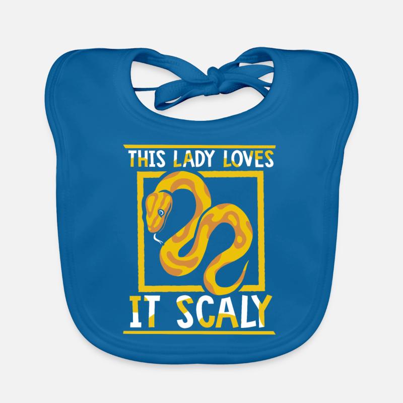 Cette dame l’aime Scaly Python Snake Banana Bavoir bio Bébé