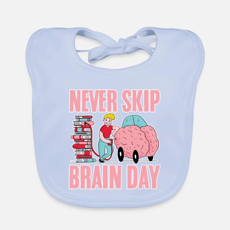 Never Skip Brain Day 4 Baby Bio-Lätzchen