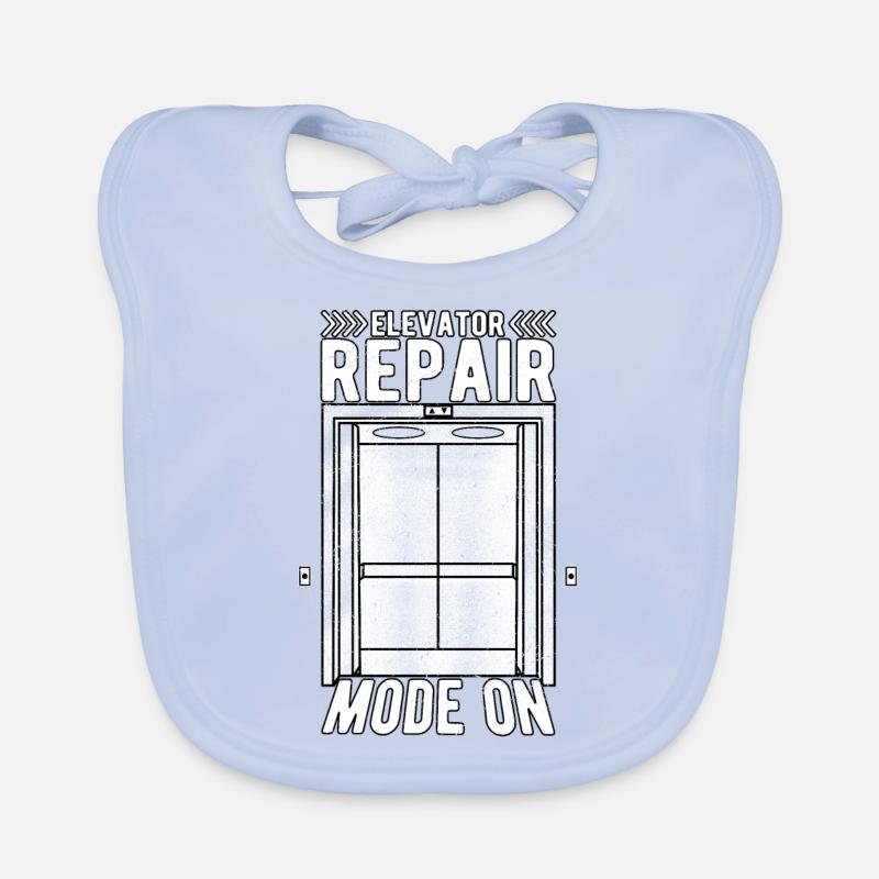 Elevator Mechanic Elevator Mechanic Organic Baby Bibs