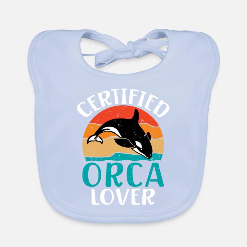 Orca Wal Geschenke Baby Bio-Lätzchen