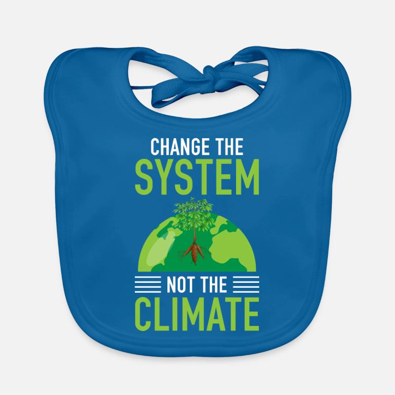 Changez le système, pas le climat Bavoir bio Bébé