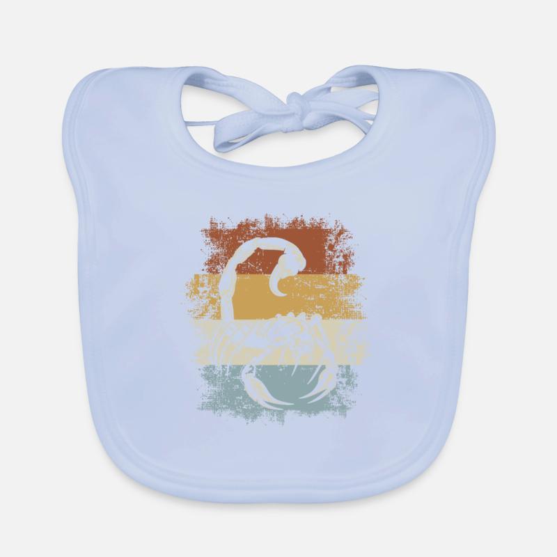 Retro Scorpio Organic Baby Bibs