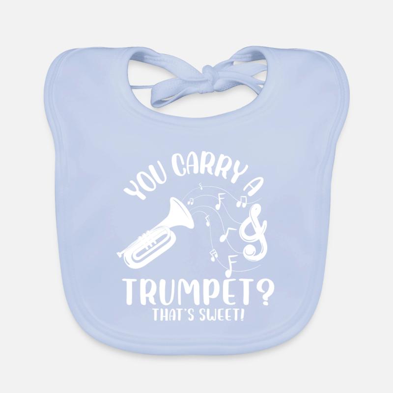 Vous portez une trompette ? C’est doux | Euphonium Bavoir bio Bébé