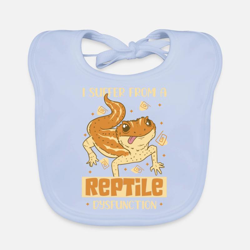 I Suffer From A Reptile Dysfunction Reptiles Lizar Baby Bio-Lätzchen