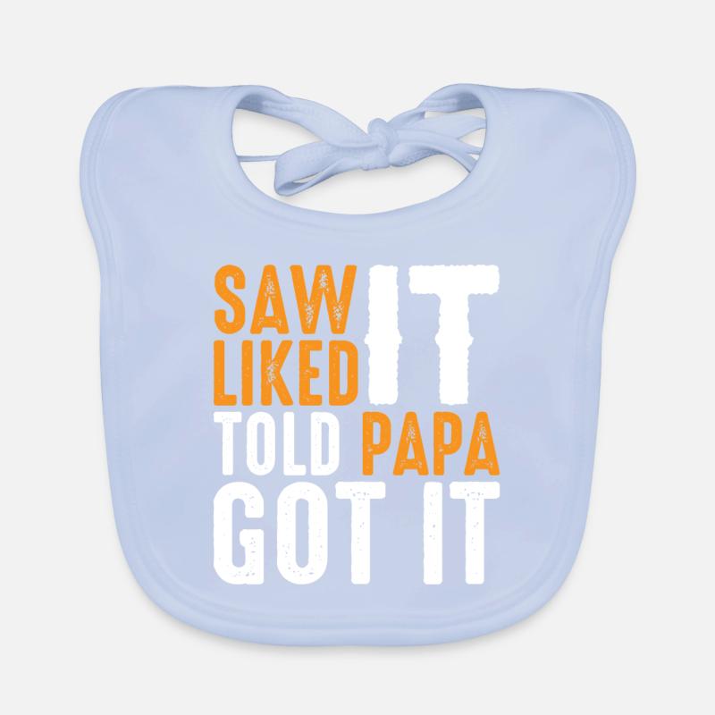 Saw It Liked It Told Papa Got It 10 Baby Bio-Lätzchen