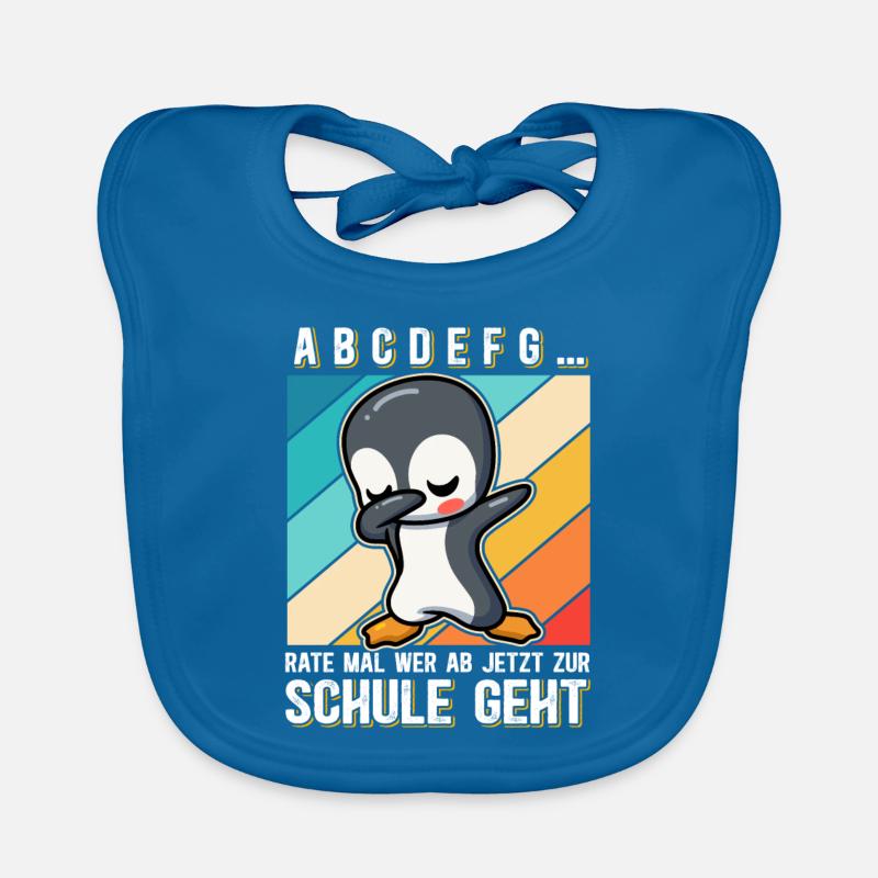 Einschulung Schule Schulanfang Schulkind Geschenk Baby Bio-Lätzchen