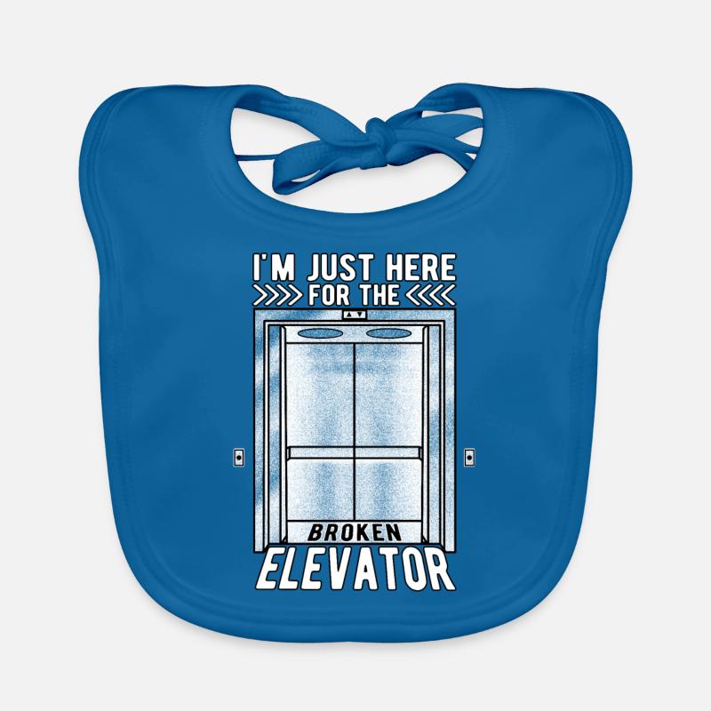 Elevator Mechanic Elevator Mechanic Organic Baby Bibs