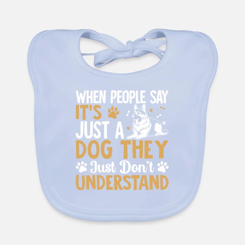 Schäferhund Baby Bio-Lätzchen