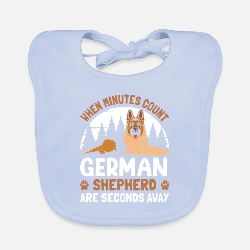 Deutsche Schäferhunde Baby Bio-Lätzchen