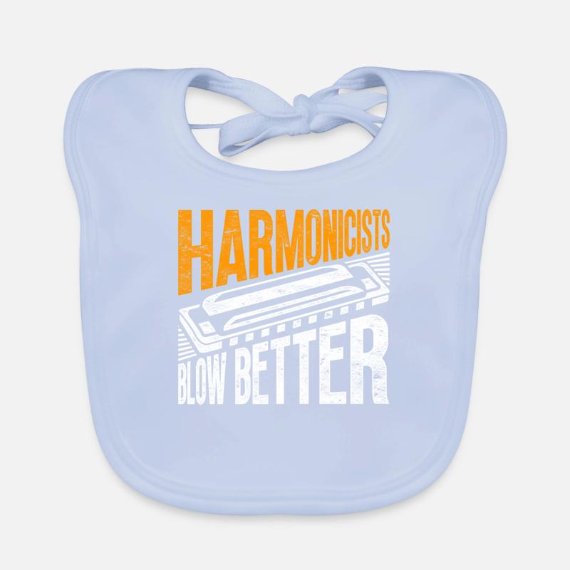 Harmonica harmonica player Organic Baby Bibs