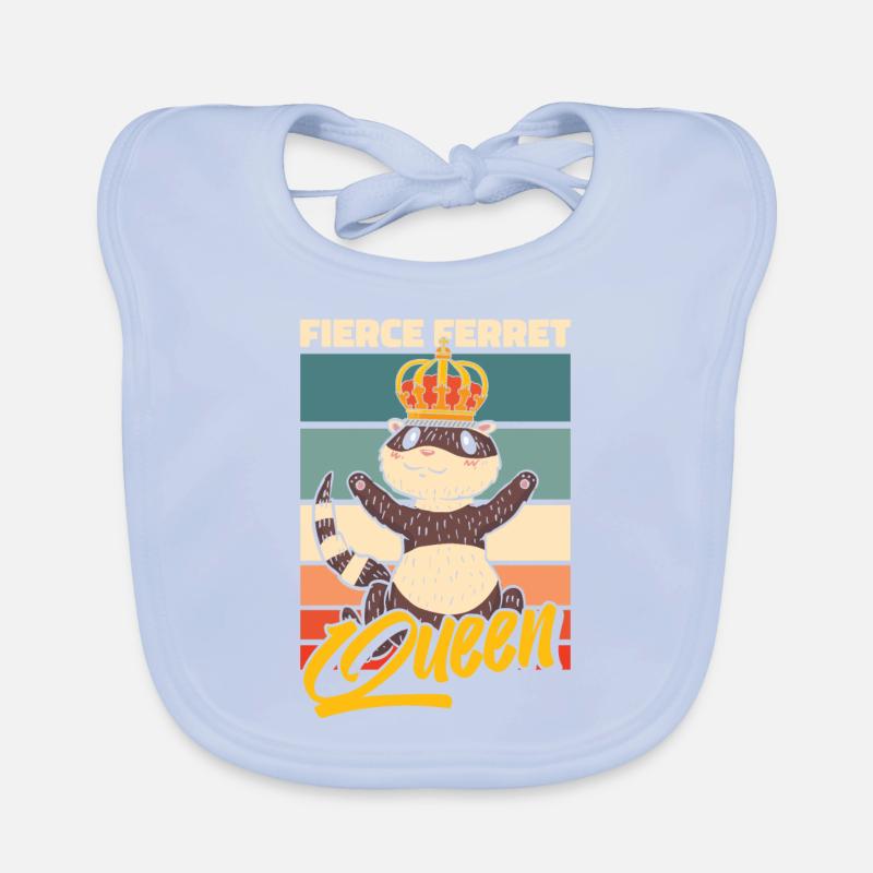Ferret polecat queen Organic Baby Bibs