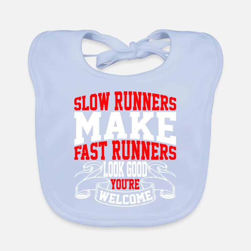 Slow Runners Make Fast Runners Look Good 8 Organic Baby Bibs