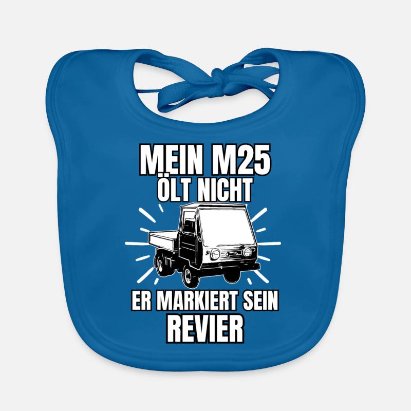 Multicar M25 Multicar Neu Multricar Lastkraftwagen - Baby Bio-Lätzchen - Pfauenblau