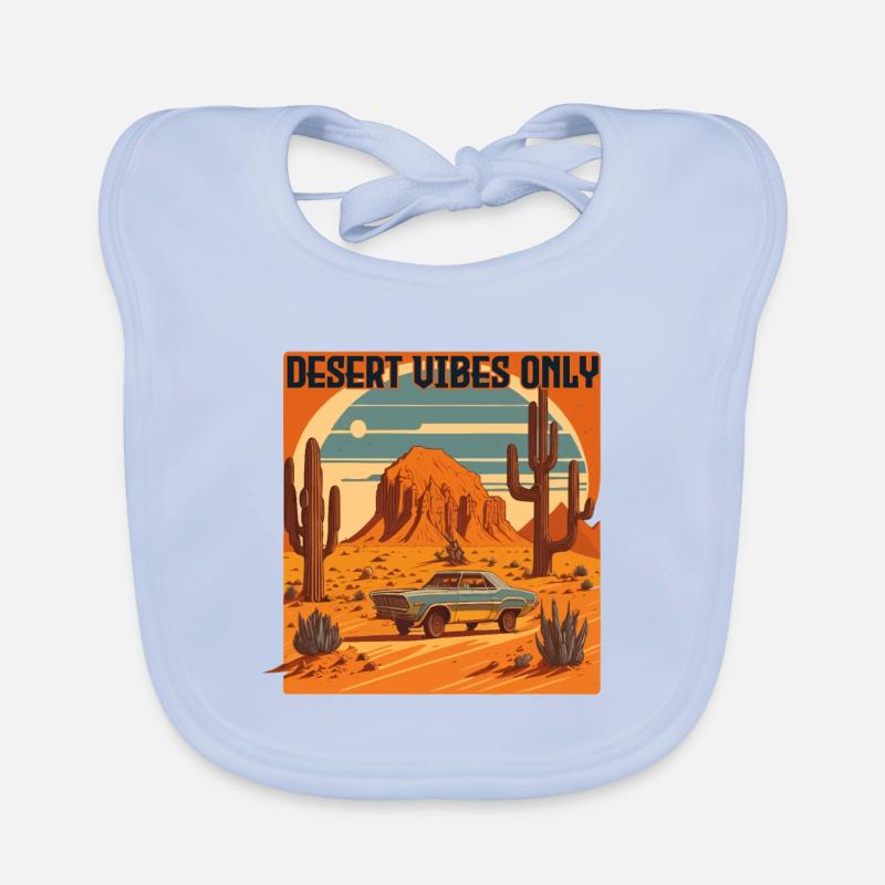 DESERT VIBES ONLY (Style rétro) Bavoir bio Bébé