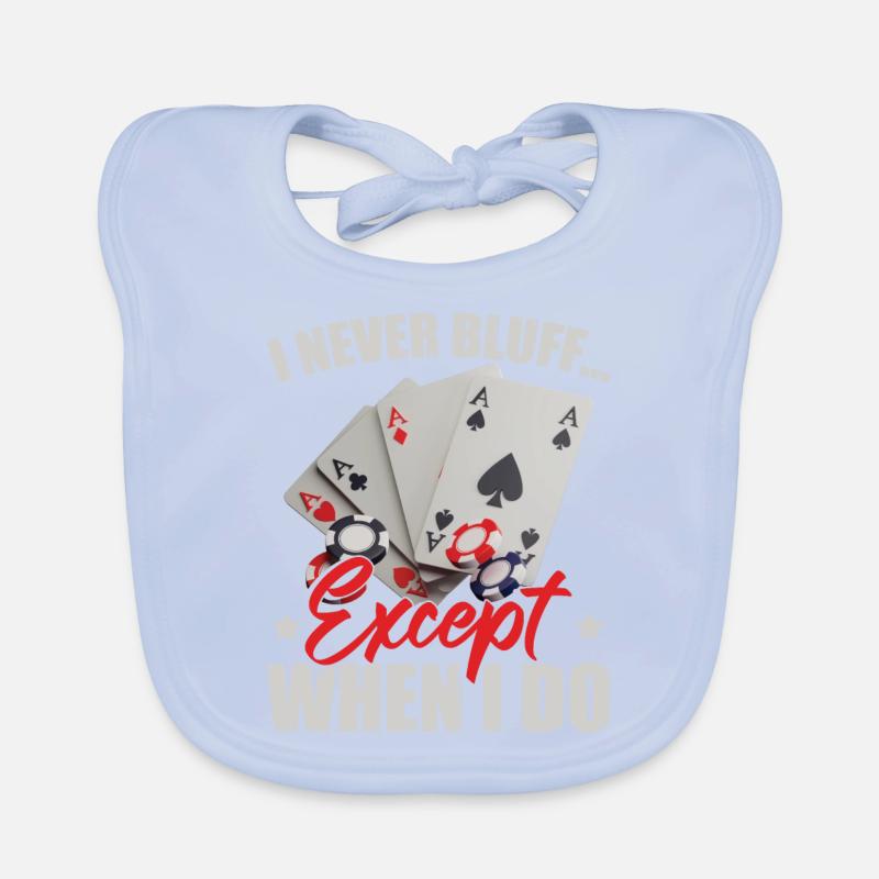 I Never Bluff Organic Baby Bibs