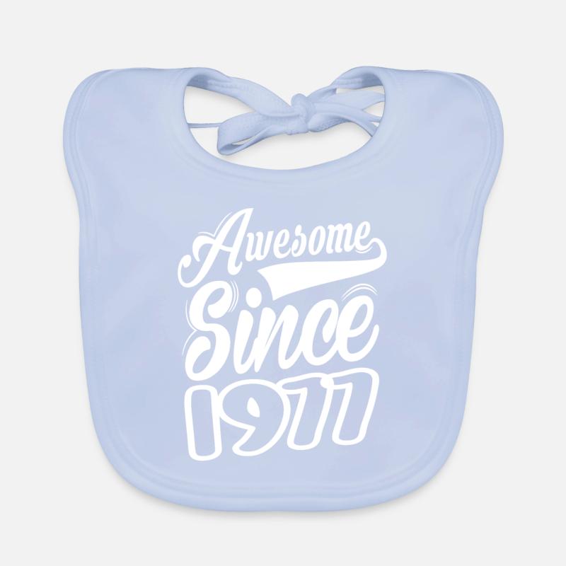 Awesome Since 1977 Organic Baby Bibs
