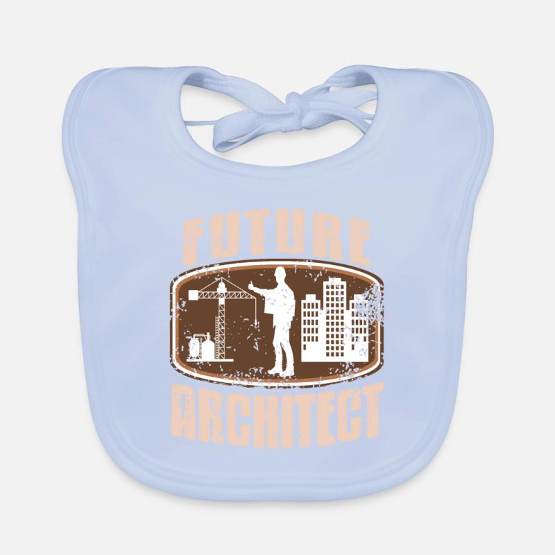 Future Architect Retro Architecture Student Organic Baby Bibs