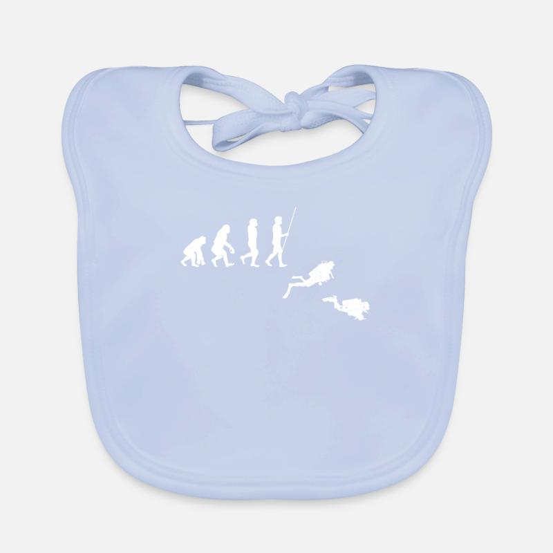 Évolution du plongeur drôle de plongeur Bavoir bio Bébé