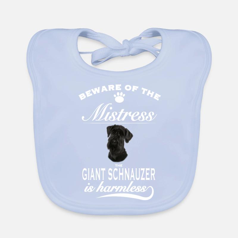 Méfiez-vous de la maîtresse, inoffensive Schnauzer géant Bavoir bio Bébé