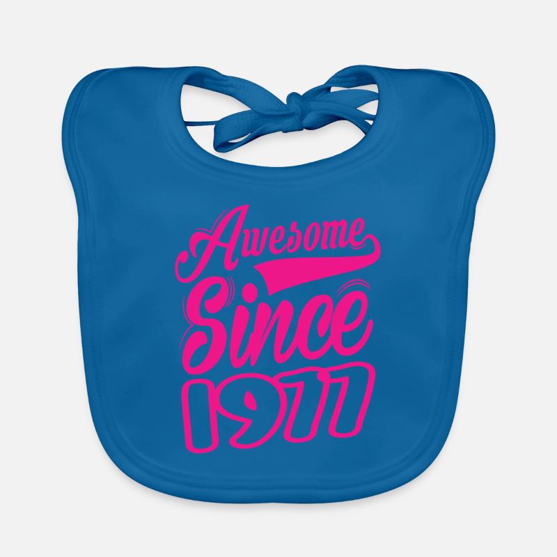 Awesome Since 1977 Organic Baby Bibs