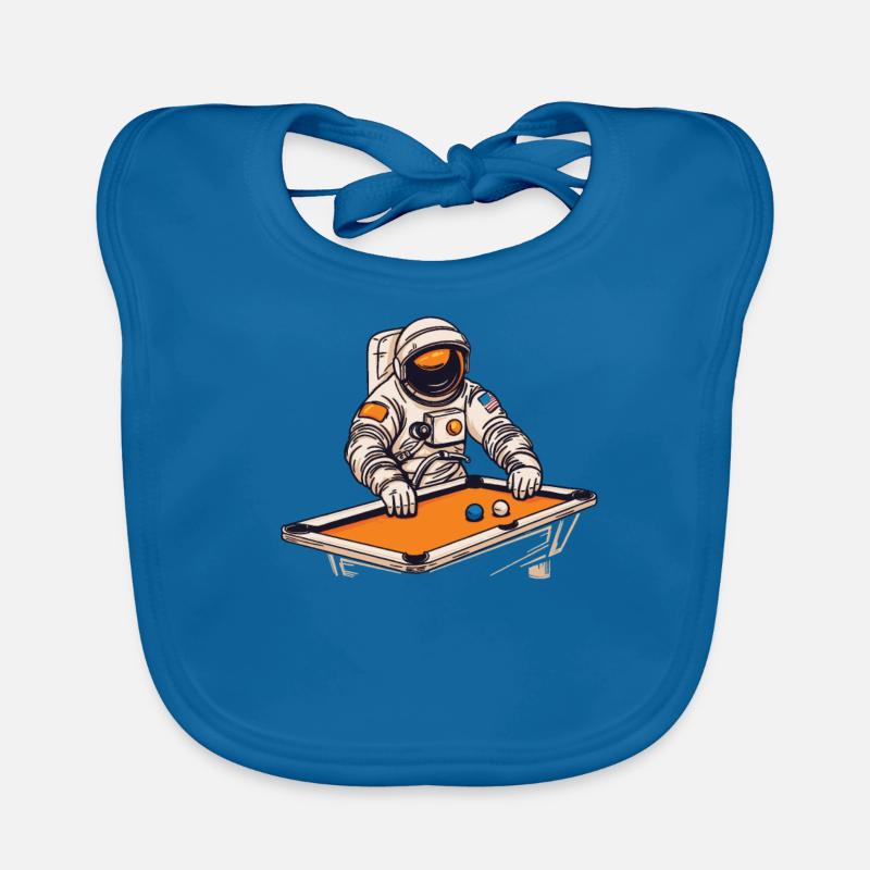 Billiards Astronaut Organic Baby Bibs