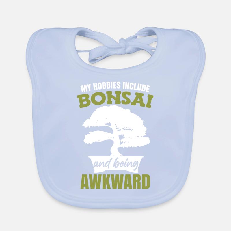 My Hobbies Include Bonsai Organic Baby Bibs