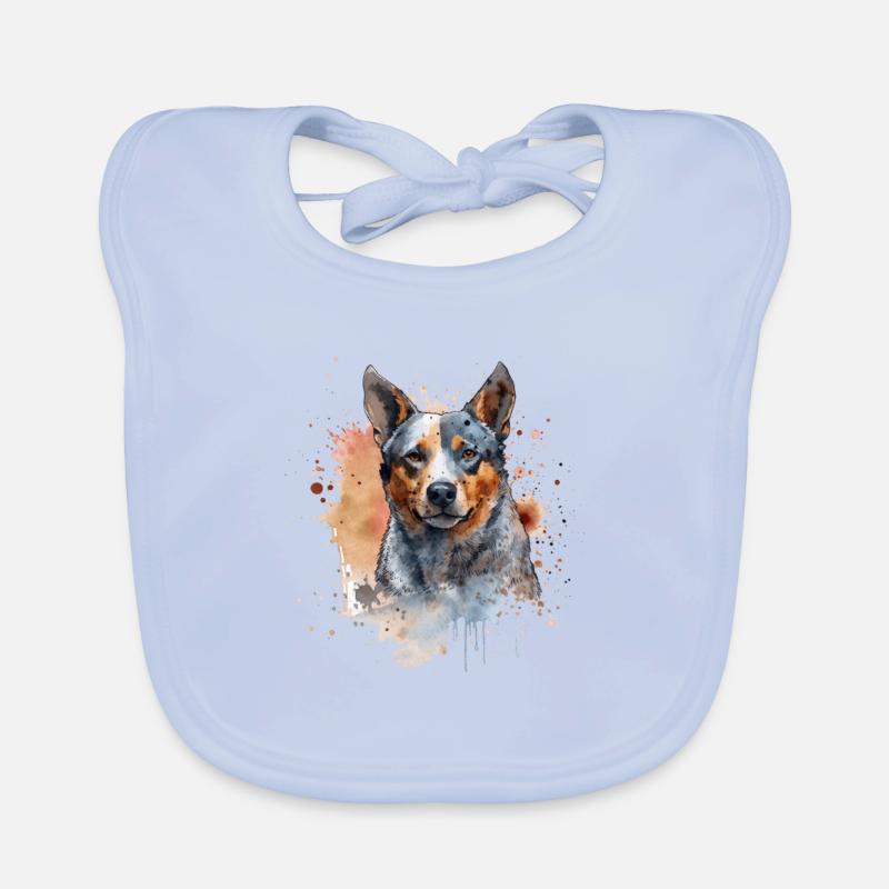 Australian Cattle Dog Baby Bio-Lätzchen